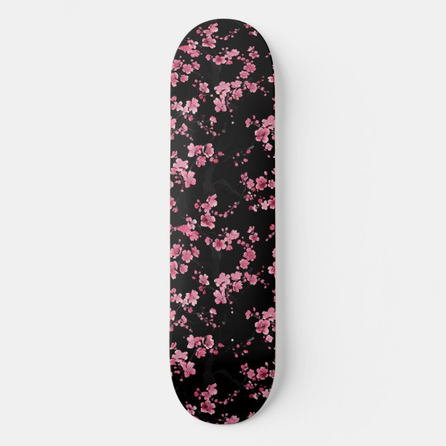 Japansk Blommar Skateboard (Framsida)