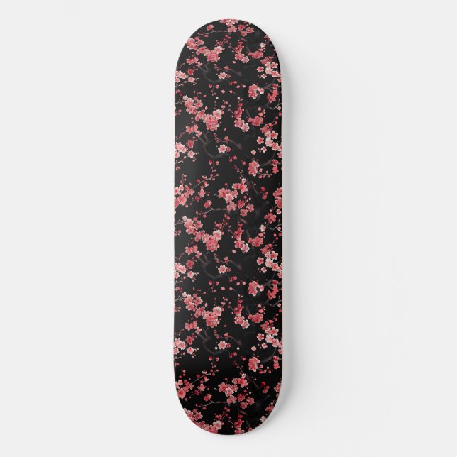 Japansk Blommar Skateboard (Framsida)