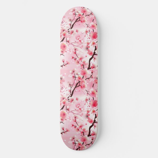 Japansk Blommar Skateboard (Framsida)