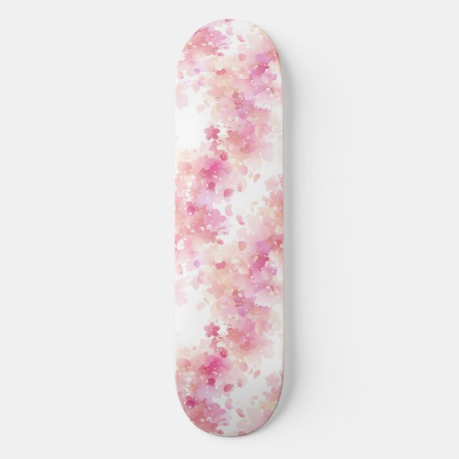 Japansk Blommar Skateboard (Framsida)
