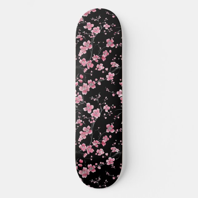Japansk Blommar Skateboard (Framsida)