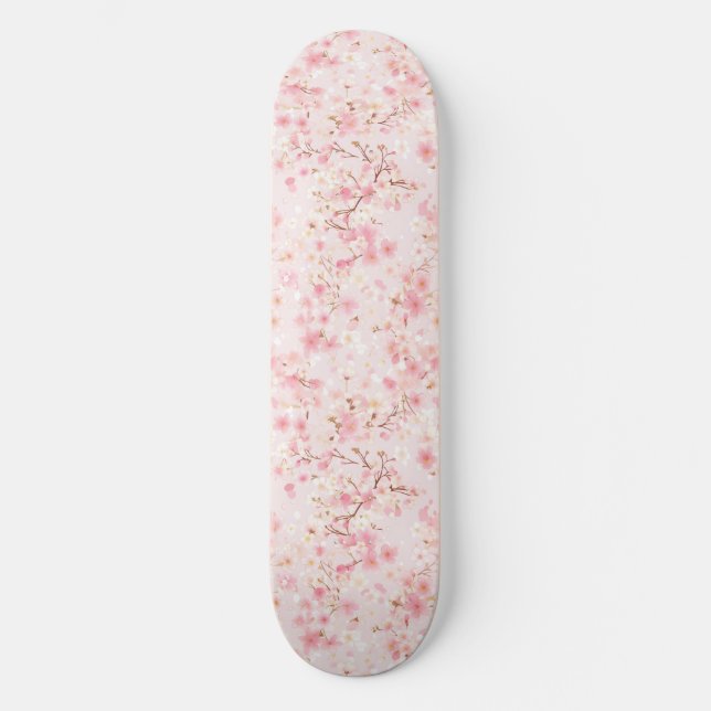 Japansk Blommar Skateboard (Framsida)