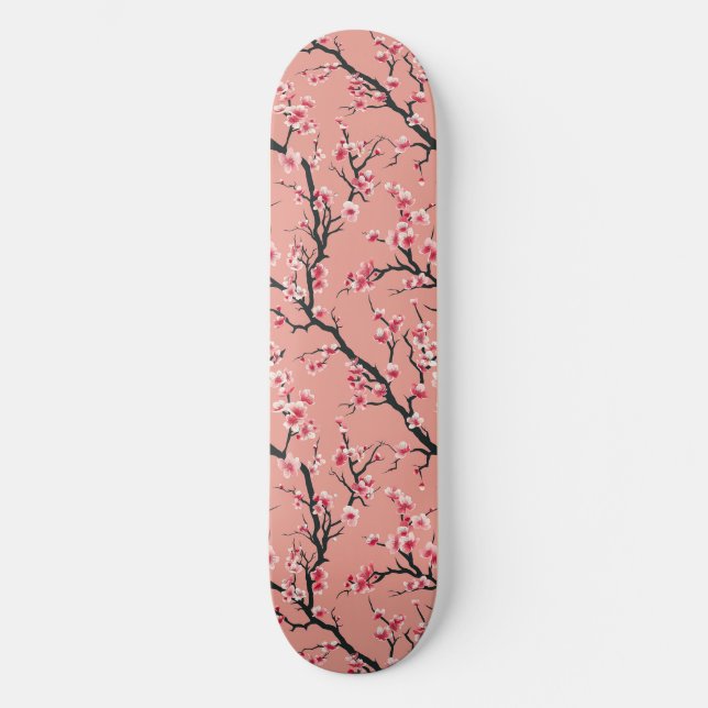 Japansk Blommar Skateboard (Framsida)