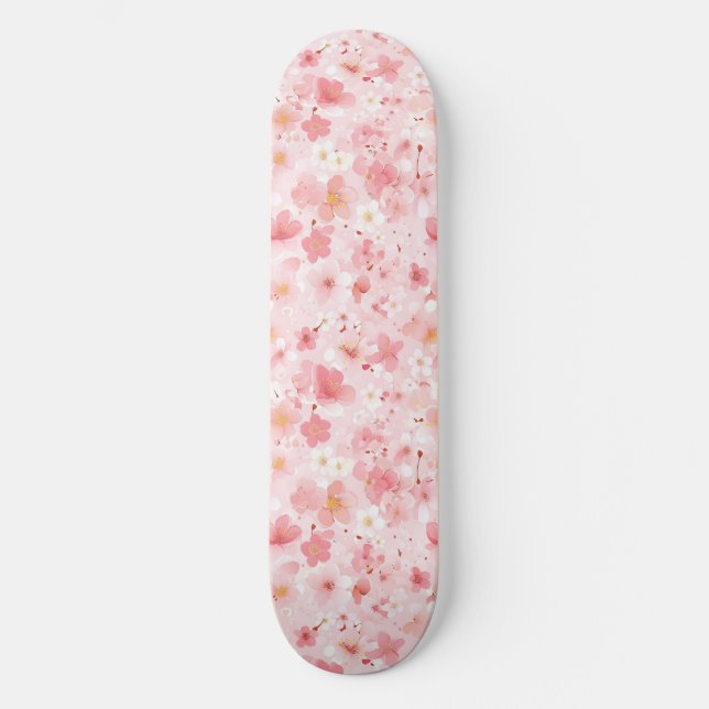 Japansk Blommar Skateboard (Framsida)