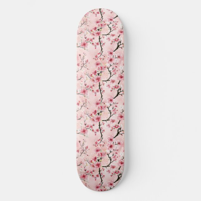Japansk Blommar Skateboard (Framsida)