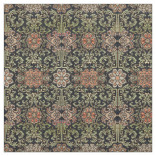 Japansk Blommigt Brocade Mönster Tyg