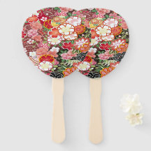 Japansk Blommigt Cherry Blommar White Red