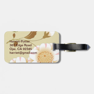 Japansk Blommigt Kimono Mönster Fine Art Bagagebricka
