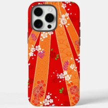 Japansk Blommigt Kimono Mönster Vår