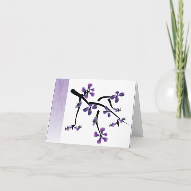 Japansk Blommigt Kort (Framsida)