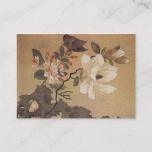 Japansk blommigt visitkort