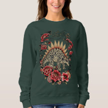 Japansk blomster Stegosaurus-konst