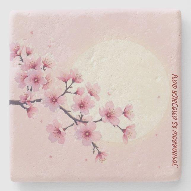 Japansk blomsterstenskålar  stenunderlägg (Framsidan)