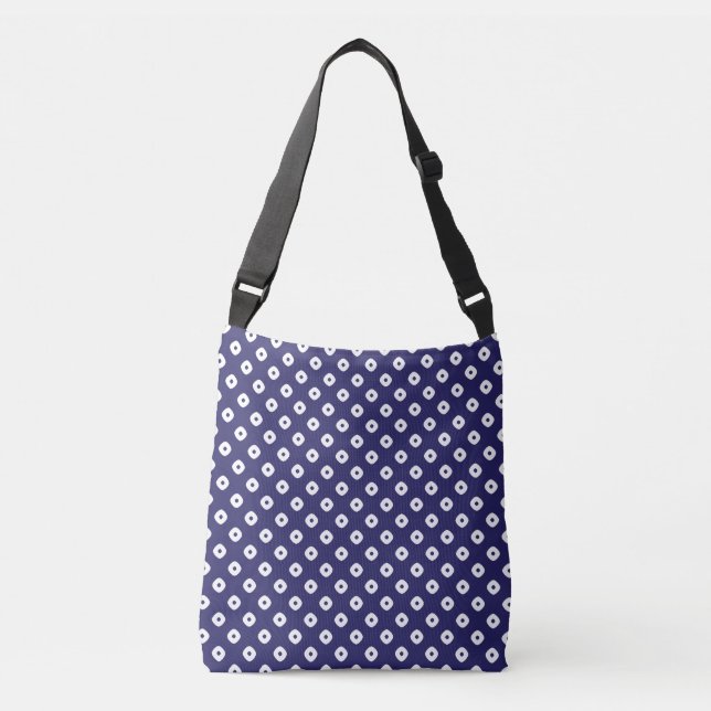 Japansk Blue Crossbody Bag Axelväska (Framsida)