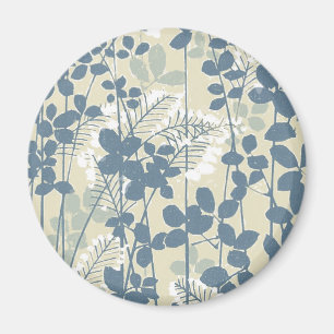 Japansk Blue Löv Flower Magnet