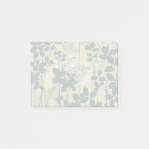 Japansk Blue Löv Flower Post-it Block