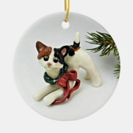 Japansk Bobtail Cat Calico Helgdag Ornament