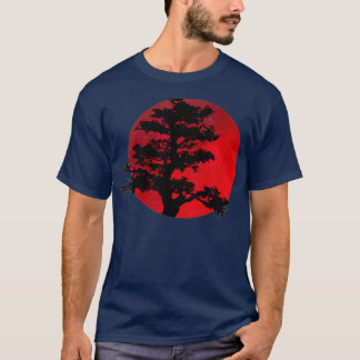Japansk Bonsai Träd japansk traditionell grafik T Shirt