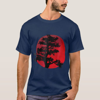 Japansk Bonsai Träd japansk traditionell grafik T Shirt
