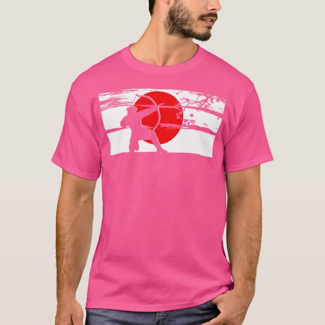 Japansk Bow Archery T Shirt (Framsida)