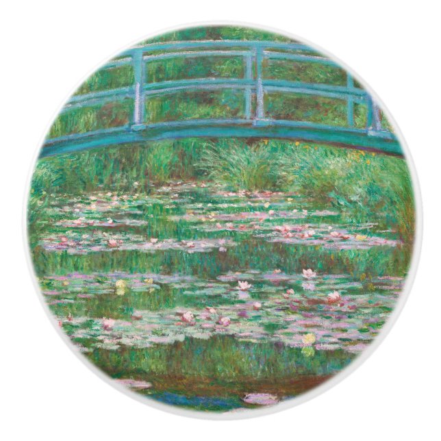Japansk Bridge Claude Monet Fine Art Knopp (Framsidan)