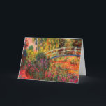 Japansk Bridge | Claude Monet Kort<br><div class="desc">Japansk Bridge,  även känd som Vatten-Lily Pond (1900),  från en serie oljemålningar av Franskens imponerande konstnär Claude Monet. Monets Vatten Lilies-serie skildrar blomsterträdgården i hans hem,  och var den huvudsakliga inriktningen för hans arbete under hans 30 livs senaste år. Använda verktygen för att lägga till anpassningsbar eller anpassa bilden.</div>
