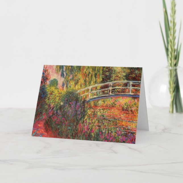 Japansk Bridge | Claude Monet Kort (Framsida)