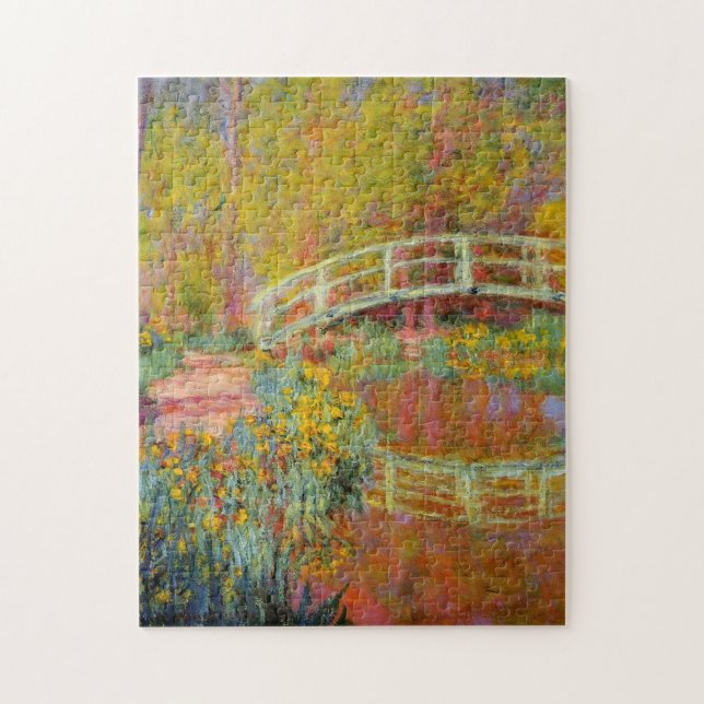 Japansk Bridge Monet Fine Art Pussel (Vertikal)
