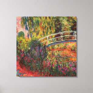 Japansk Bridge Vatten Lily Pond av Claude Monet Canvastryck