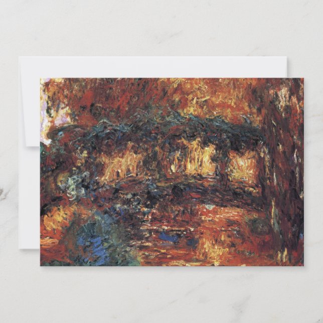 Japansk Bro av Claude Monet, Vintage Fine Art (Framsida)