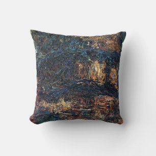 Japansk Bro av Claude Monet, Vintage Fine Art Kudde