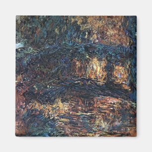 Japansk Bro av Claude Monet, Vintage Fine Art Magnet