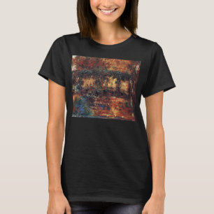 Japansk Bro av Claude Monet, Vintage Fine Art T Shirt