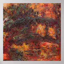 Japansk bro - Claude Monet - c1920 Poster