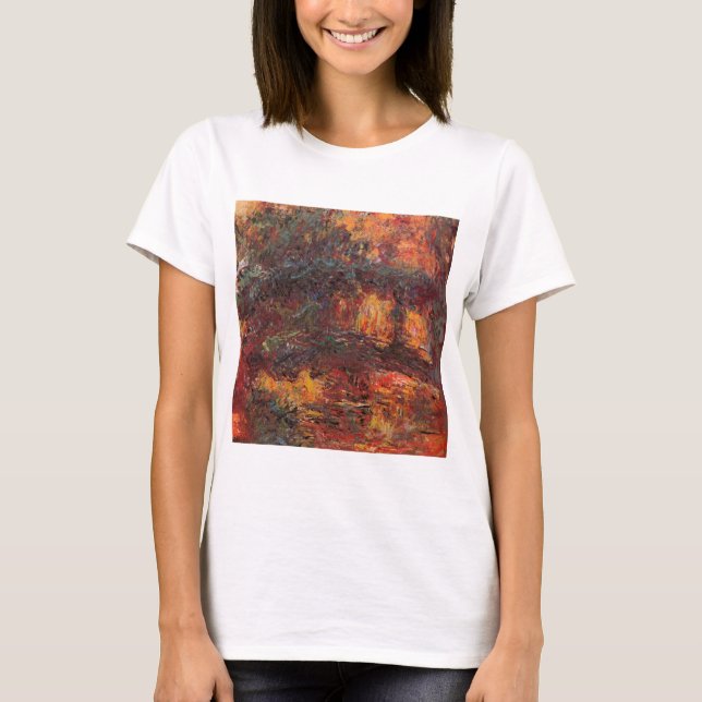 Japansk bro - Claude Monet - c1920 T Shirt (Framsida)