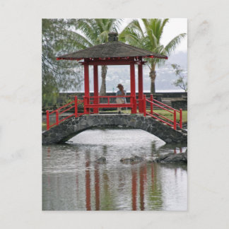 Japansk bro i Hilo, Hawaii Vykort