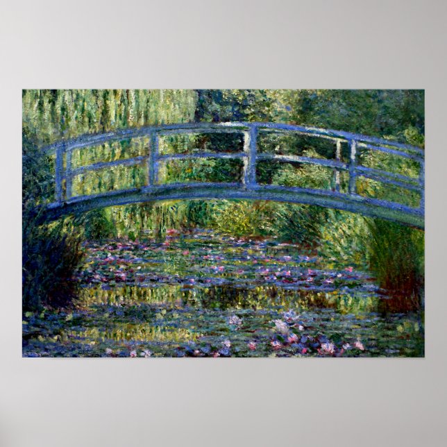 Japansk bro - Pont Japonais - Claude Monet Poster (Framsidan)