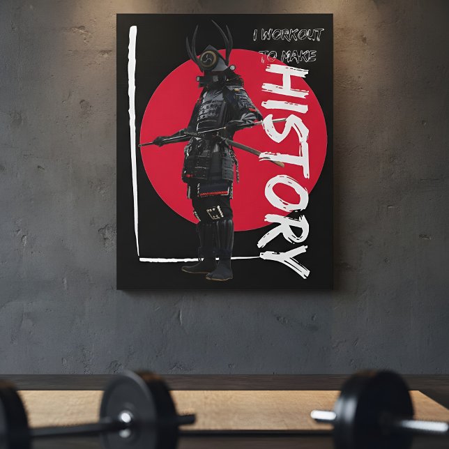 Japansk Bushido-dekoration - Retro uppgående sol S Canvastryck (Skapare uppladdad)