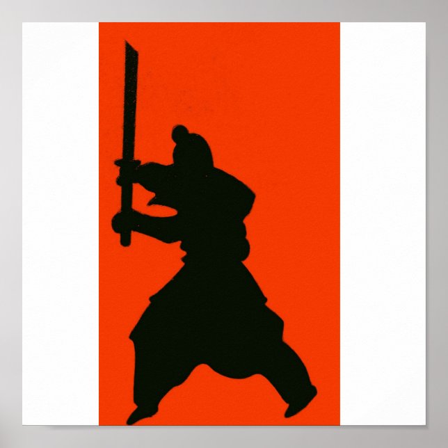 Japansk bushido Way Warrior Poster (Framsidan)