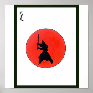 Japansk bushido Way Warrior Poster Olympic
