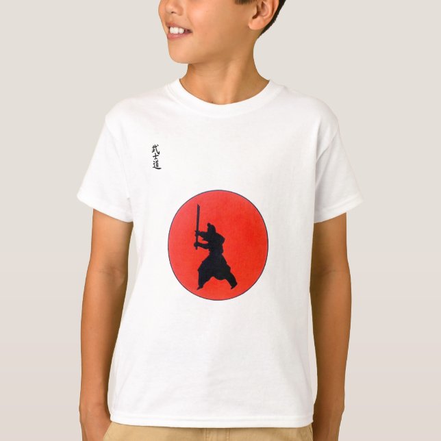 Japansk bushido Way Warrior Tee (Framsida)