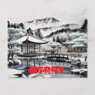 Japansk by helg vykort