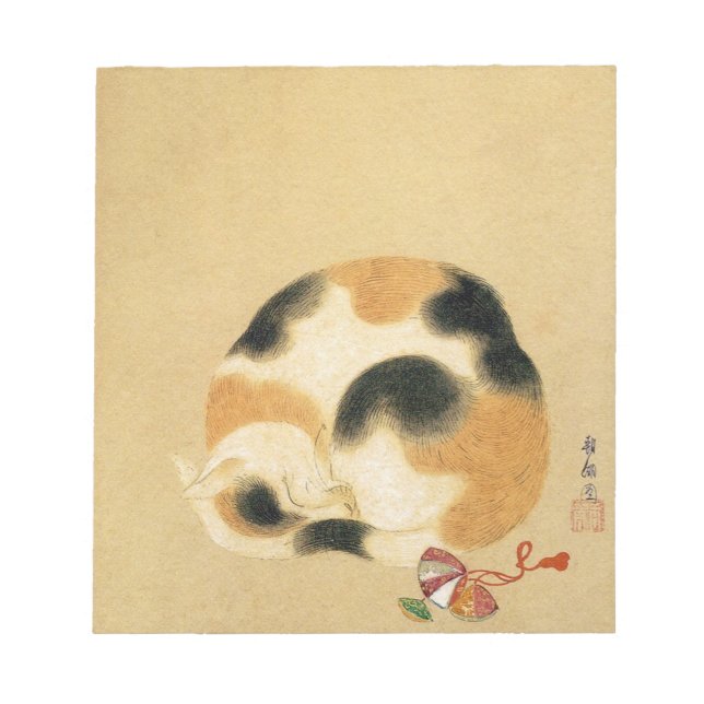 Japansk Calico-katt, Hanabusa Itchō Anteckningsblock (Framsida)