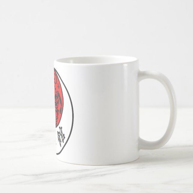 Japansk Calligraphy för Shotokan resningsol - Kaffemugg (Höger)