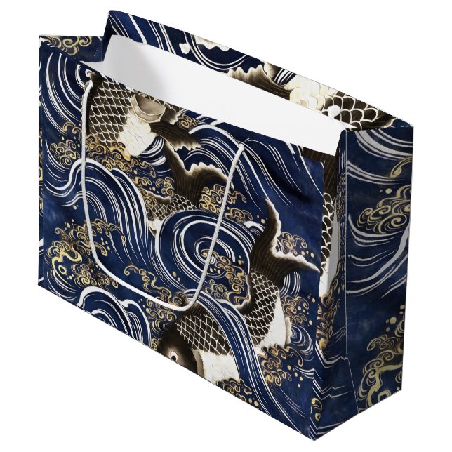 Japansk carps Gift Bag (Framsidan Vinklad)