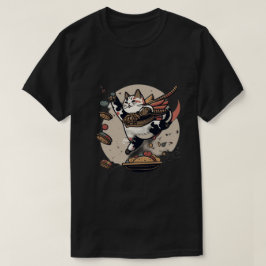 Japansk Cat Food krig Man och kvinnans T-shirt