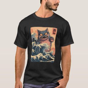 Japansk Cat Lover Harajuku Anime Stil Cat for M T Shirt