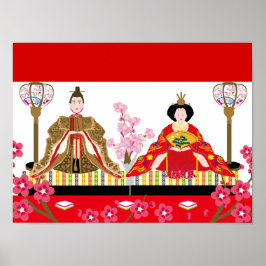 Japansk charm ∣ hina dockor - firande av flickor poster