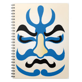 Japansk charm ∣ Traditional Kabuki Theater Makeup Anteckningsbok