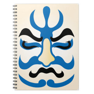 Japansk charm ∣ Traditional Kabuki Theater Makeup Anteckningsbok